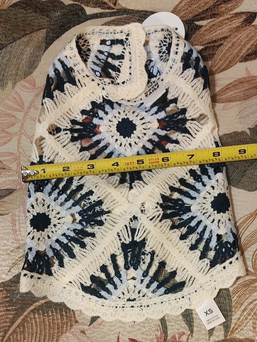 PETS: DOG CROCHET SHIRT - BLUE DIAMONDS - Picture 15 of 16